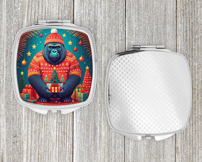 Gorilla Christmas Compact Mirror