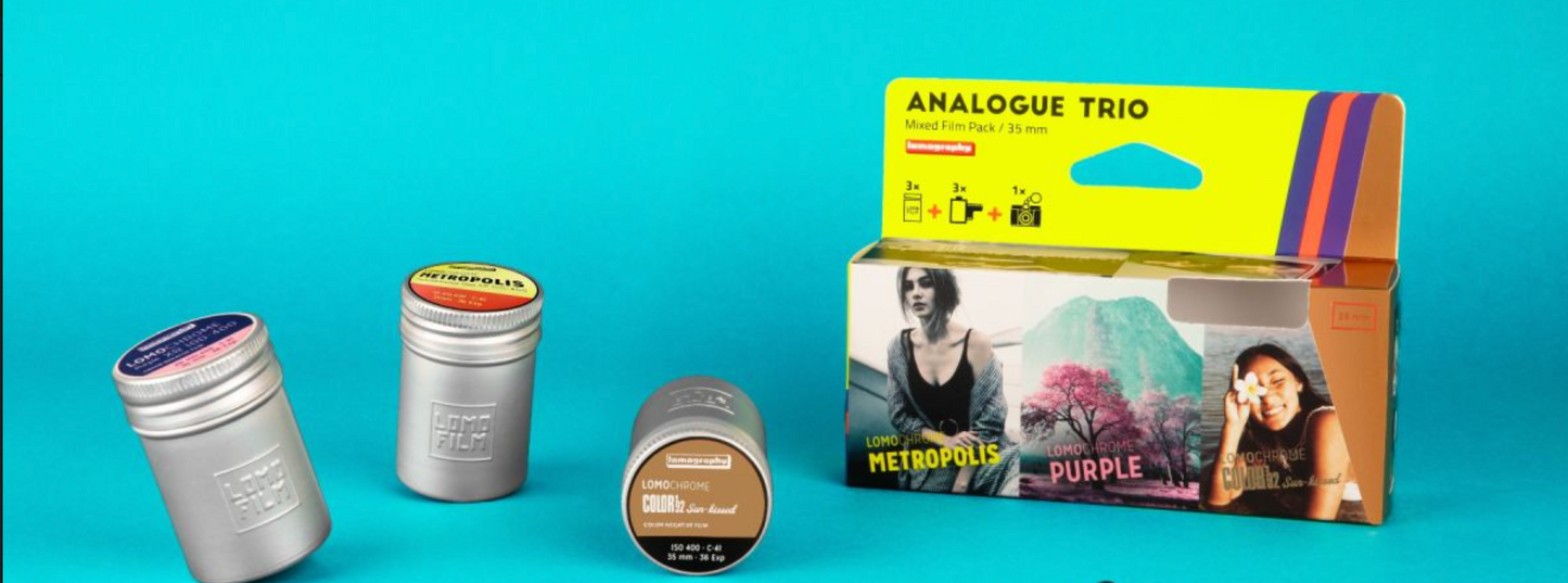 Lomography Analogue Trio – Mix di 3 Pellicole 35 mm colore